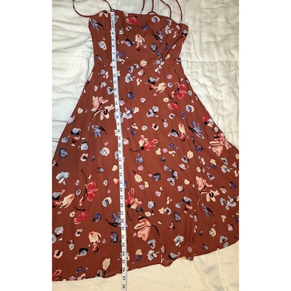 HUTCH Declan Floral Sleeveless Square Neck Knee Length Cami Dress Size 4 - Picture 9 of 12